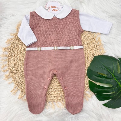  Macacão de linha Cintinho Rosê